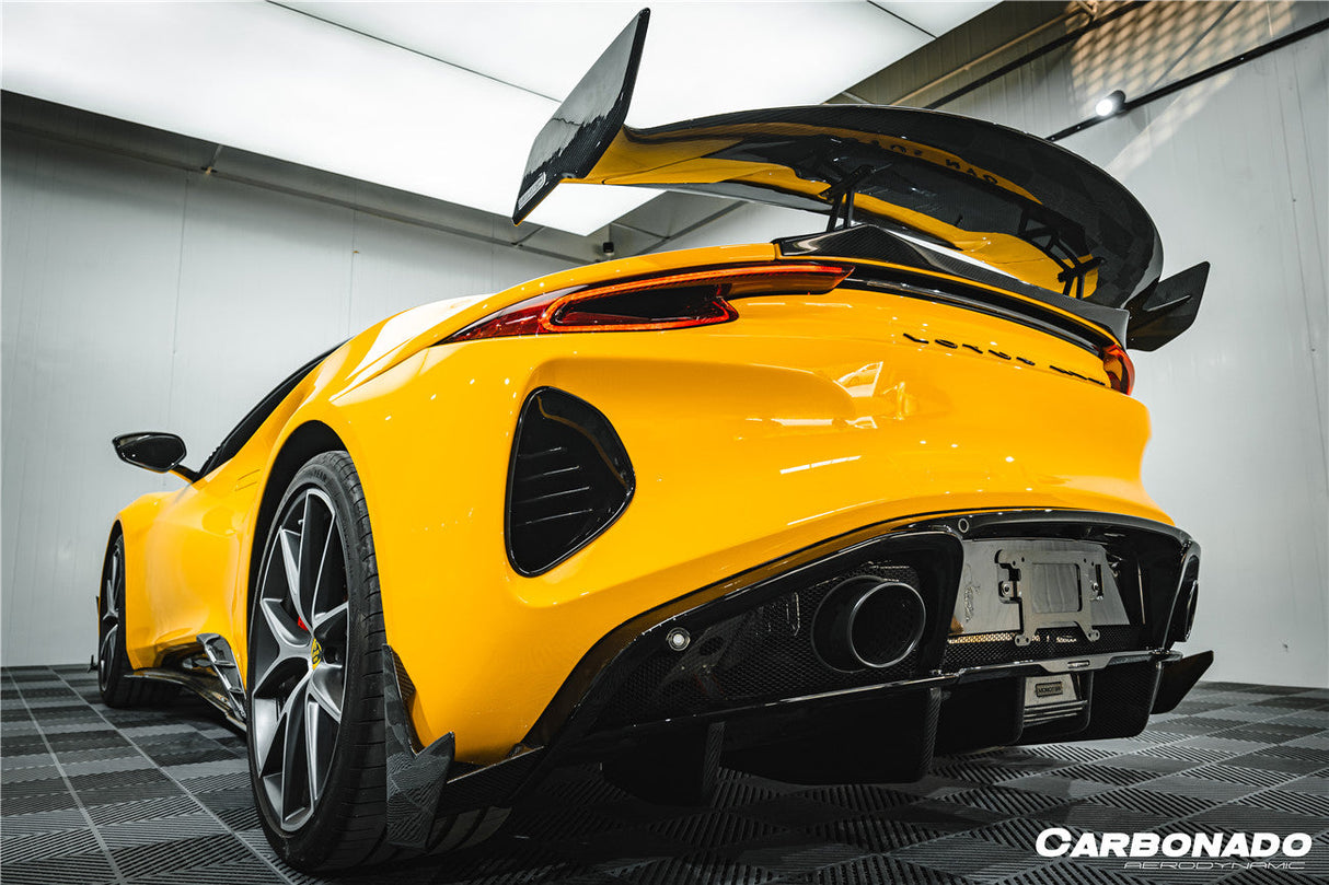 2021-2024 Lotus Emira NYO MNK Style Dry Carbon Fiber Rear Diffuser Lip