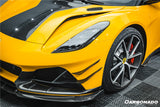 2021-2024 Lotus Emira NYO MNK Style Dry Carbon Fiber Front Bumper canards