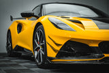 2021-2024 Lotus Emira NYO MNK Style Dry Carbon Fiber Front Bumper Vent Trims