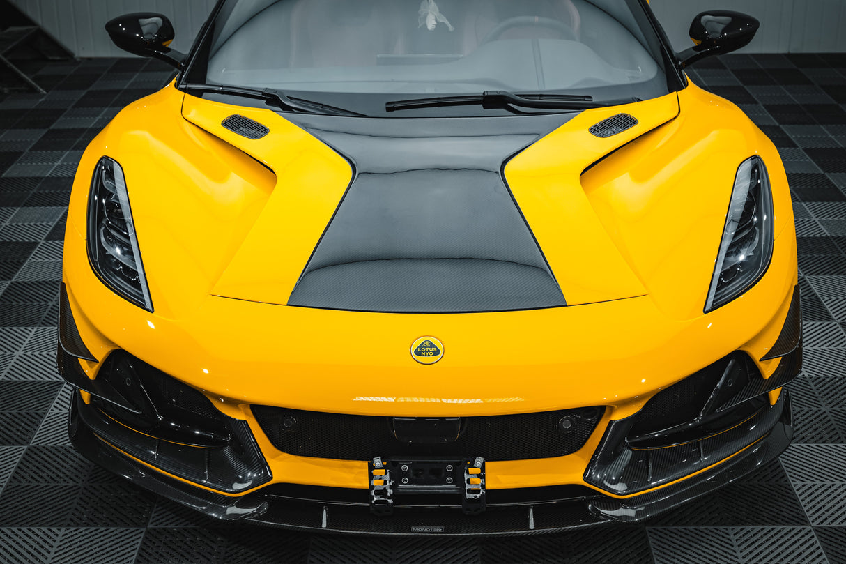 2021-2024 Lotus Emira NYO MNK Style Dry Carbon Fiber Front Bumper Vent Trims