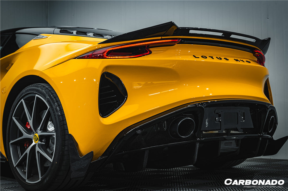 2021-2024 Lotus Emira NYO MNK Style Dry Carbon Fiber Rear Diffuser Lip