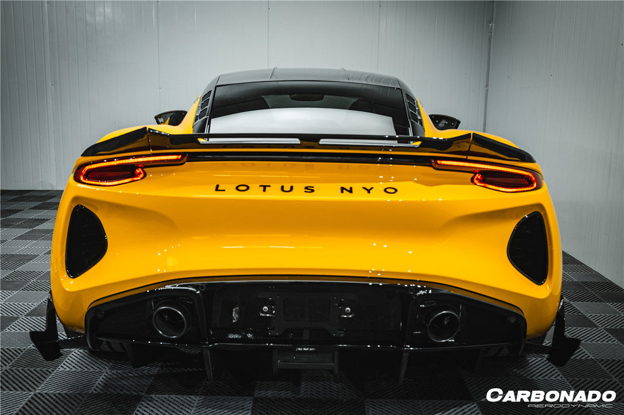 2021-2024 Lotus Emira NYO MNK Style Dry Carbon Fiber Rear Diffuser Lip