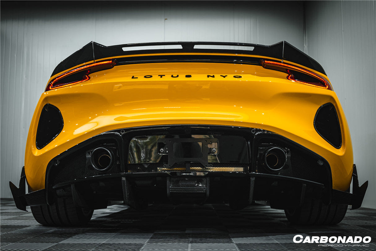 2021-2024 Lotus Emira NYO MNK Style Dry Carbon Fiber Rear Diffuser Lip