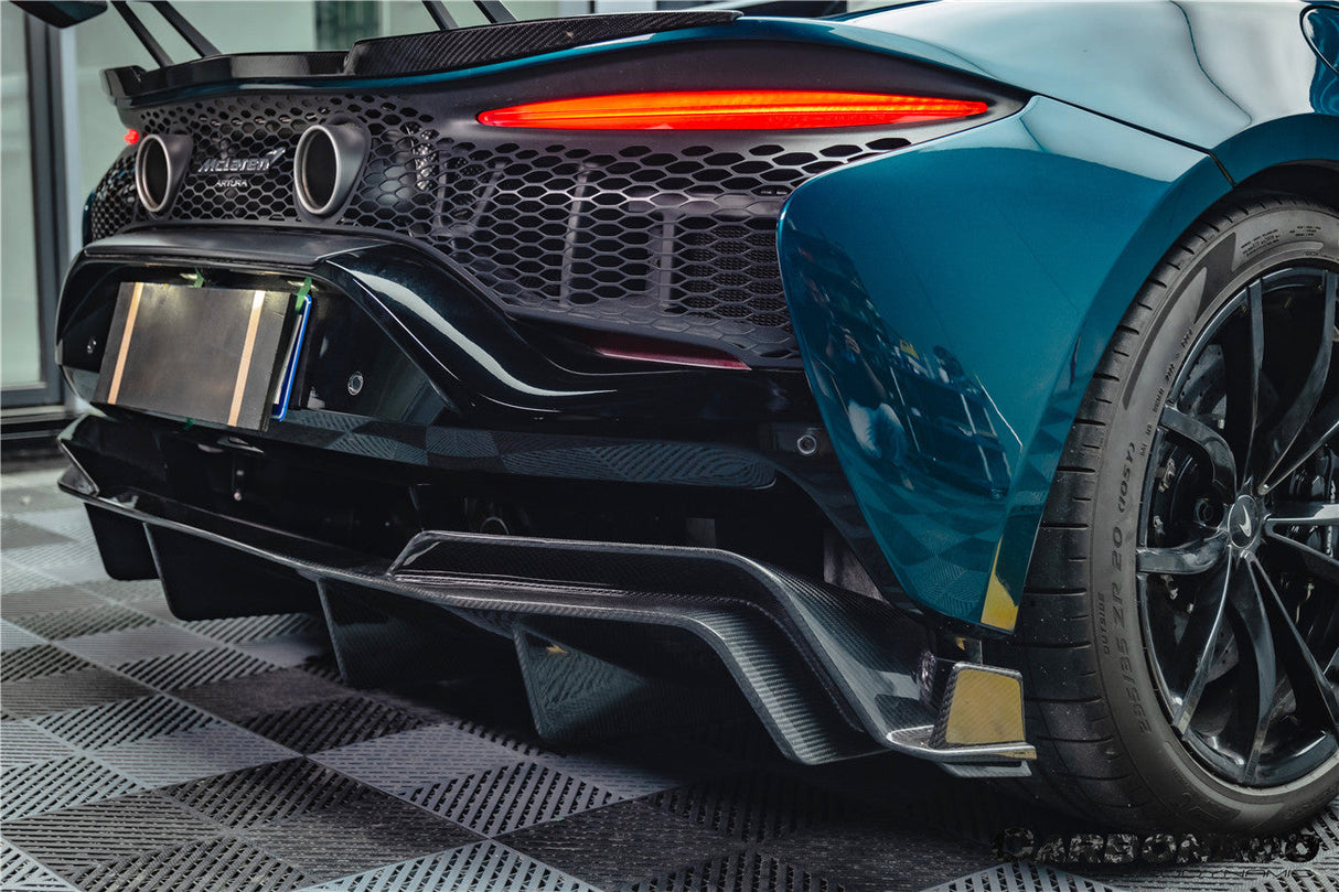 2023-UP McLaren Artura Coupe | Spider AM Style Autoclave Carbon Fiber Rear Diffuser Lip