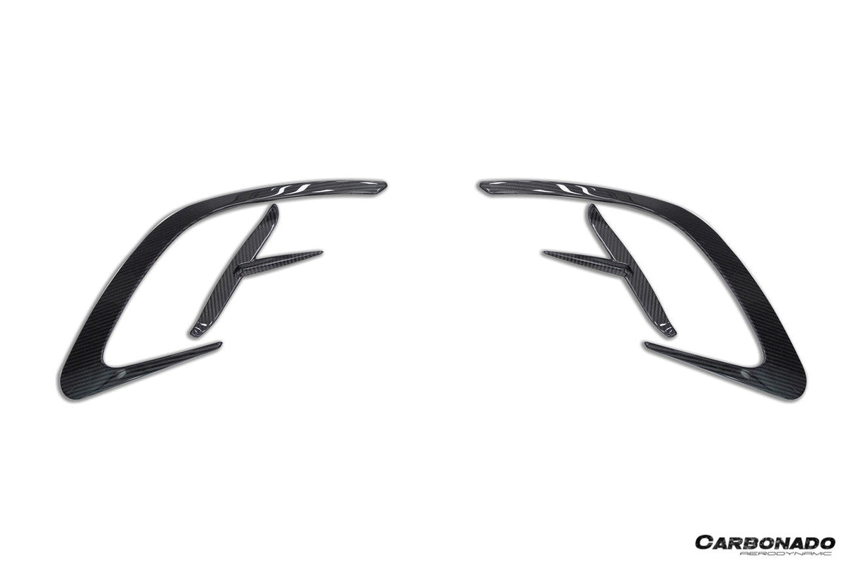 2022-2026 Mercedes Benz R232 Autoclave Carbon Fiber Rear Bumper Vent  Trims Carbonado (MSY) Fits: SL55 4MATIC, SL63 4MATIC, SL63 SE Performance