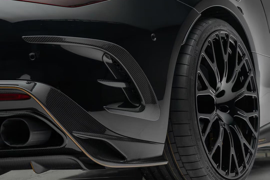 2022-2026 Mercedes Benz R232 Autoclave Carbon Fiber Rear Bumper Vent  Trims Carbonado (MSY) Fits: SL55 4MATIC, SL63 4MATIC, SL63 SE Performance