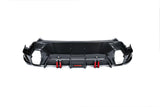 2023-2026 BMW XM G09 LD Style Dry Carbon Fiber Rear Diffuser Lip with Exhaust