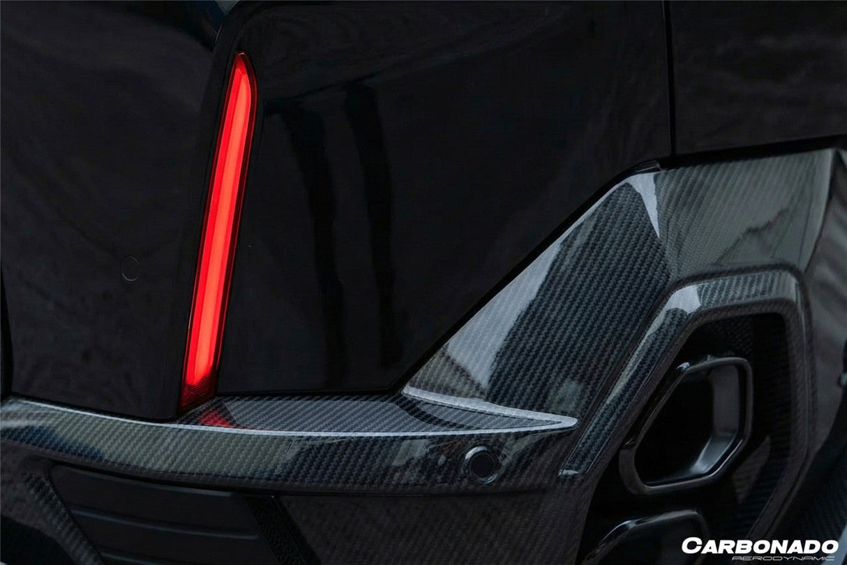 2023-2026 BMW XM G09 LD Style Dry Carbon Fiber Rear Diffuser Lip with Exhaust