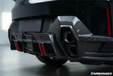2023-2026 BMW XM G09 LD Style Dry Carbon Fiber Rear Diffuser Lip with Exhaust