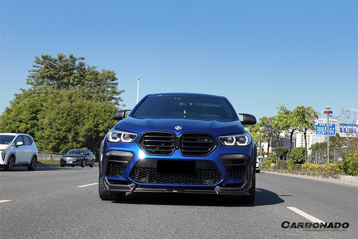 2020-2023  BMW X6M F96 AD Style Dry Carbon Fiber Front Lip