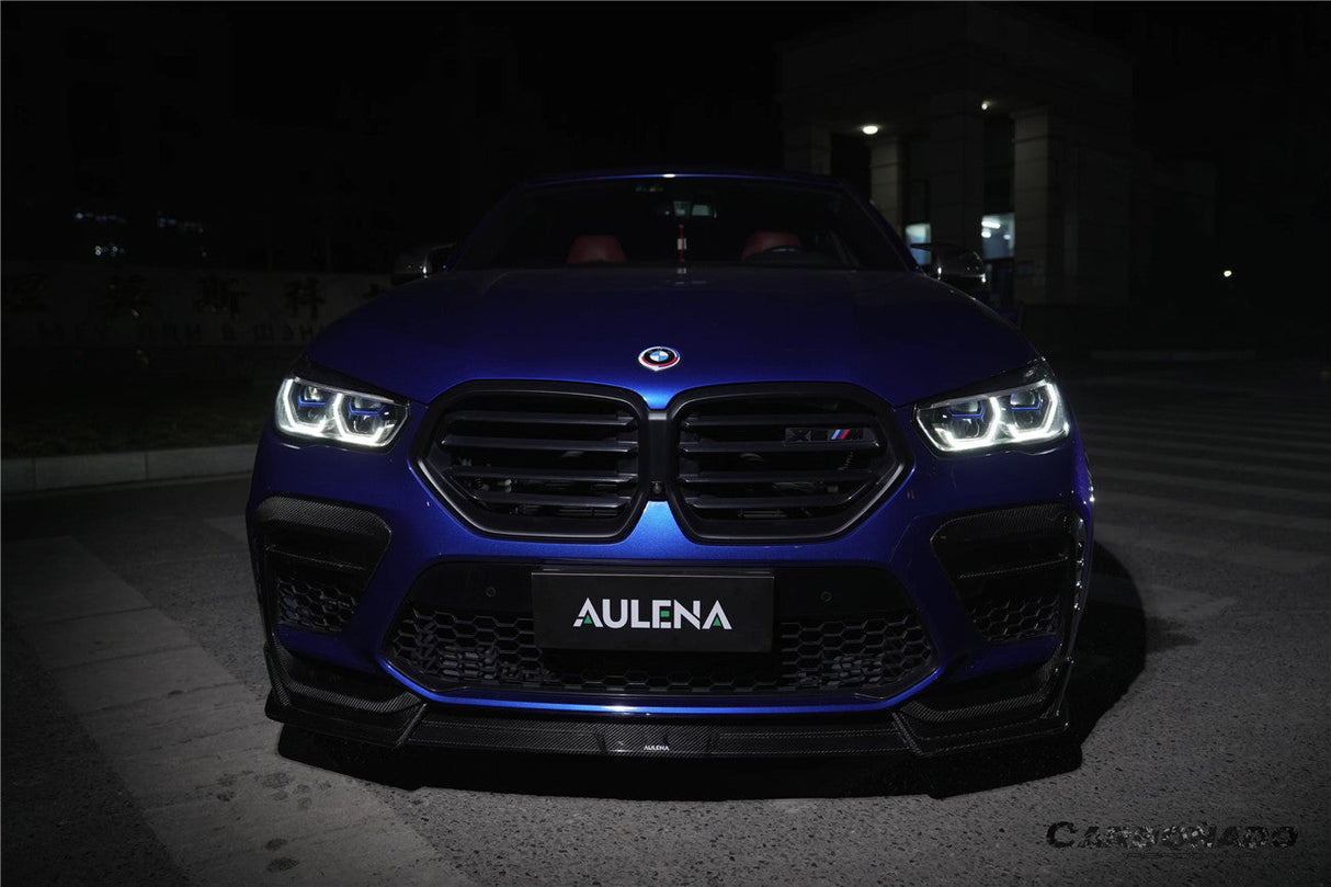 2020-2023  BMW X6M F96 AD Style Dry Carbon Fiber Front Lip