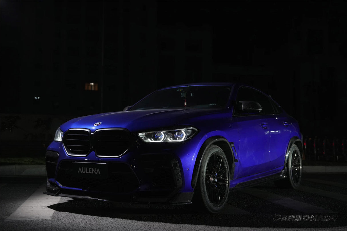 2020-2023  BMW X6M F96 AD Style Dry Carbon Fiber Front Lip