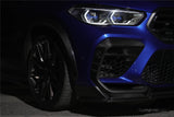 2020-2023 BMW X6M F96 AD Style Dry Carbon Fiber Front Bumper Air Inlet Vent Trims
