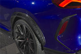 2020-2025 BMW X6M F96 G06 X6 AD Style Dry Carbon Fiber Rear Bumper Vent Trims