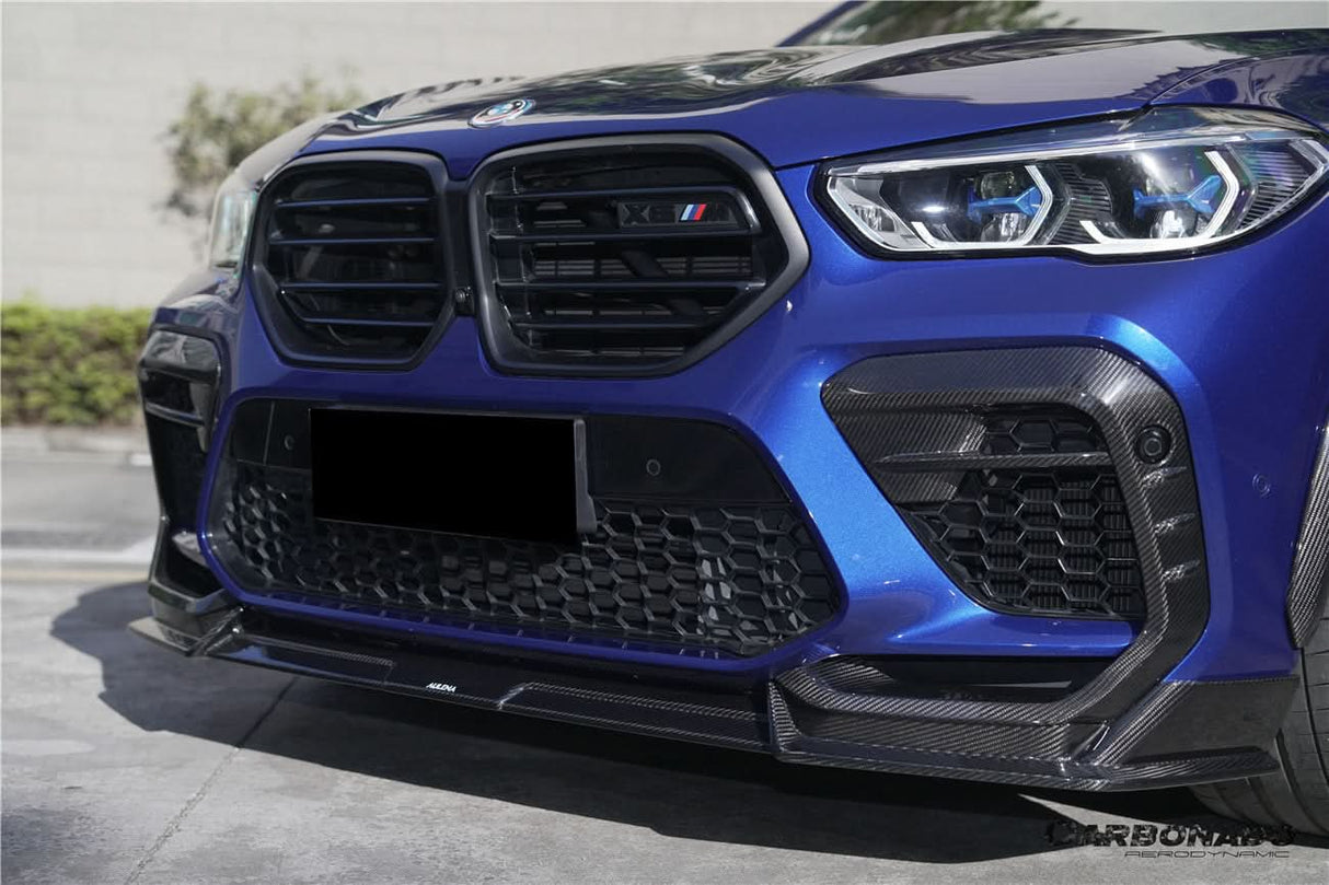 2020-2023  BMW X6M F96 AD Style Dry Carbon Fiber Front Lip