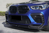 2020-2023  BMW X6M F96 AD Style Dry Carbon Fiber Front Lip