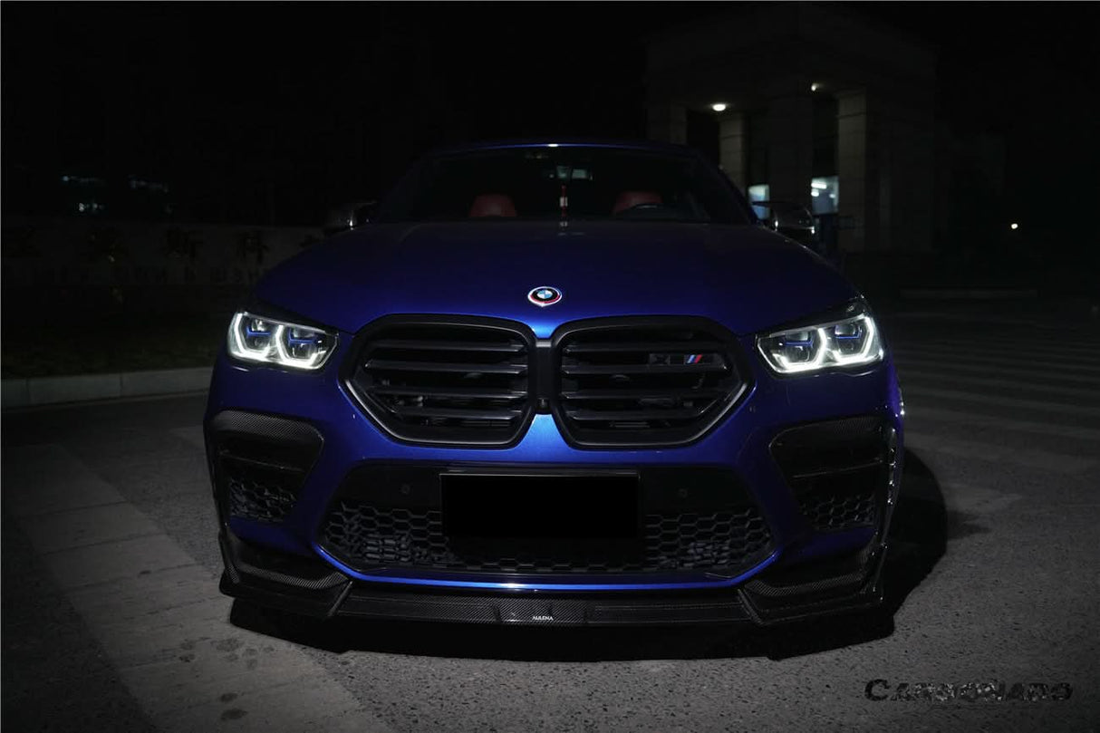 2020-2023  BMW X6M F96 AD Style Dry Carbon Fiber Front Lip