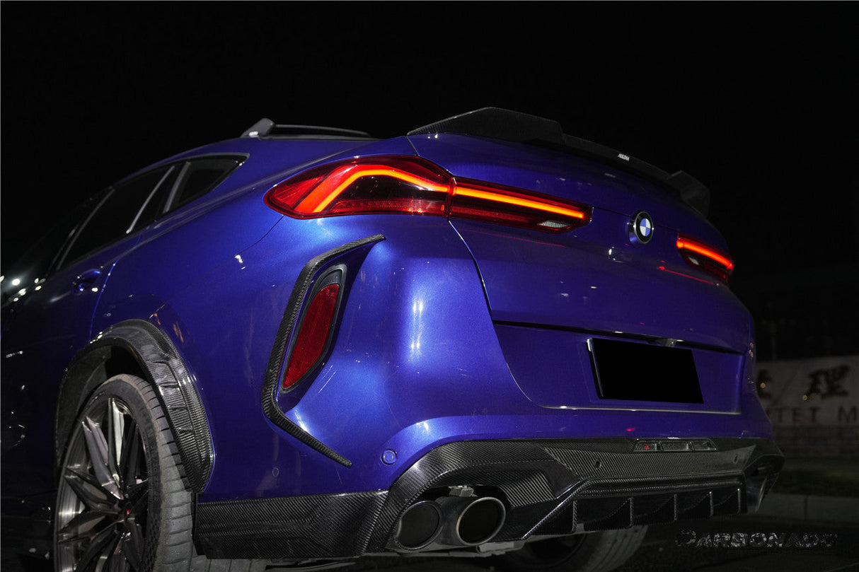 2020-2025 BMW X6M F96 AD Style Dry Carbon Fiber Rear Diffuser Lip