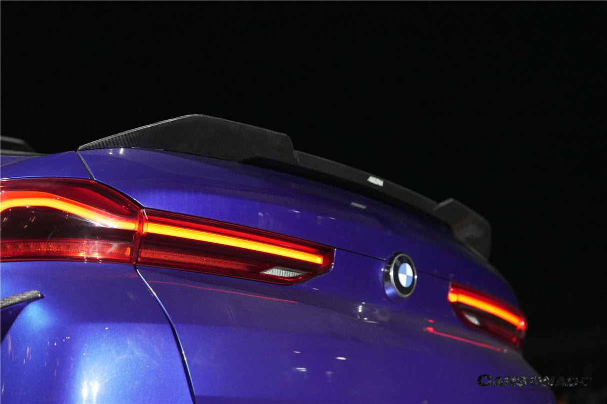 2020-2025 BMW X6M F96  G06 X6 AD Style Dry Carbon Fiber Trunk spoiler