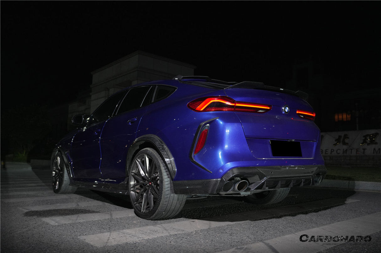 2020-2025 BMW X6M F96 AD Style Dry Carbon Fiber Rear Diffuser Lip