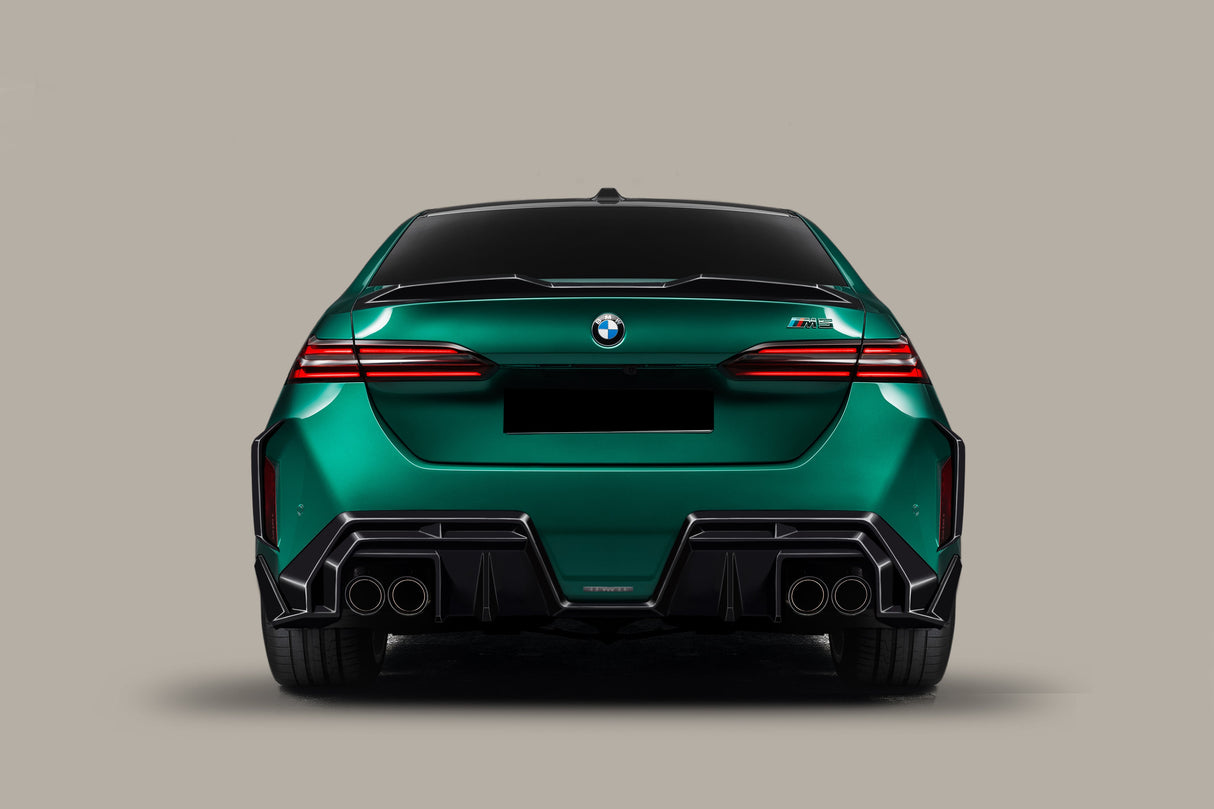 2024-UP BMW G90 M5 AD Style Autoclave Carbon Fiber Rear Bumper Canards