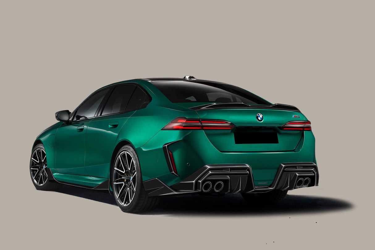 2024-UP BMW G90 M5 AD Style Autoclave Carbon Fiber Rear Bumper Canards