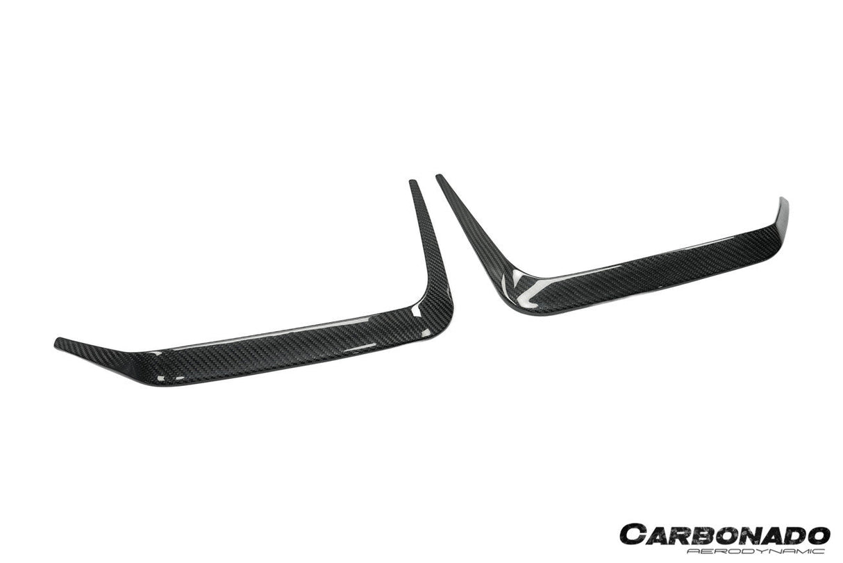 2020-2025 BMW X6M F96 G06 X6 AD Style Dry Carbon Fiber Rear Bumper Vent Trims