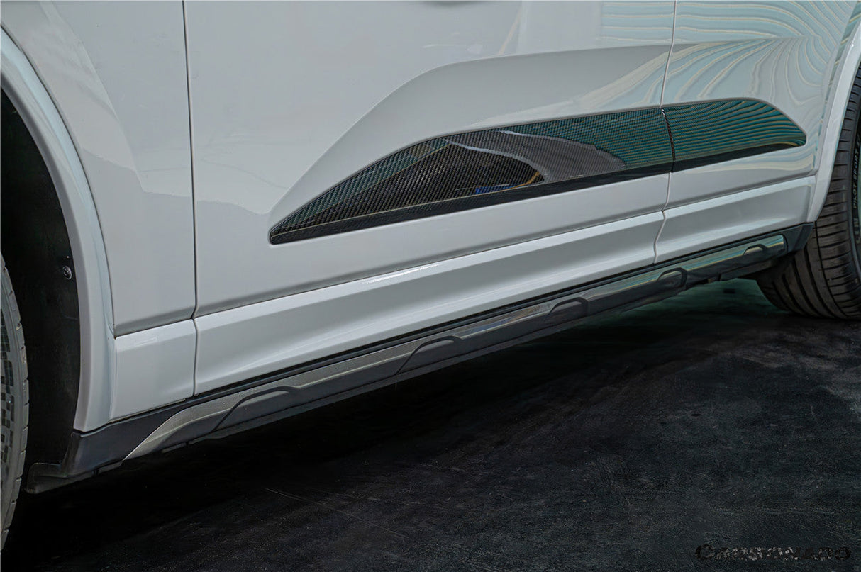 2024-2026 Porsche Macan Electric 95C OE Style Autoclave Carbon Fiber Door Trims | Fits EV 4, 4S, Turbo, GTS