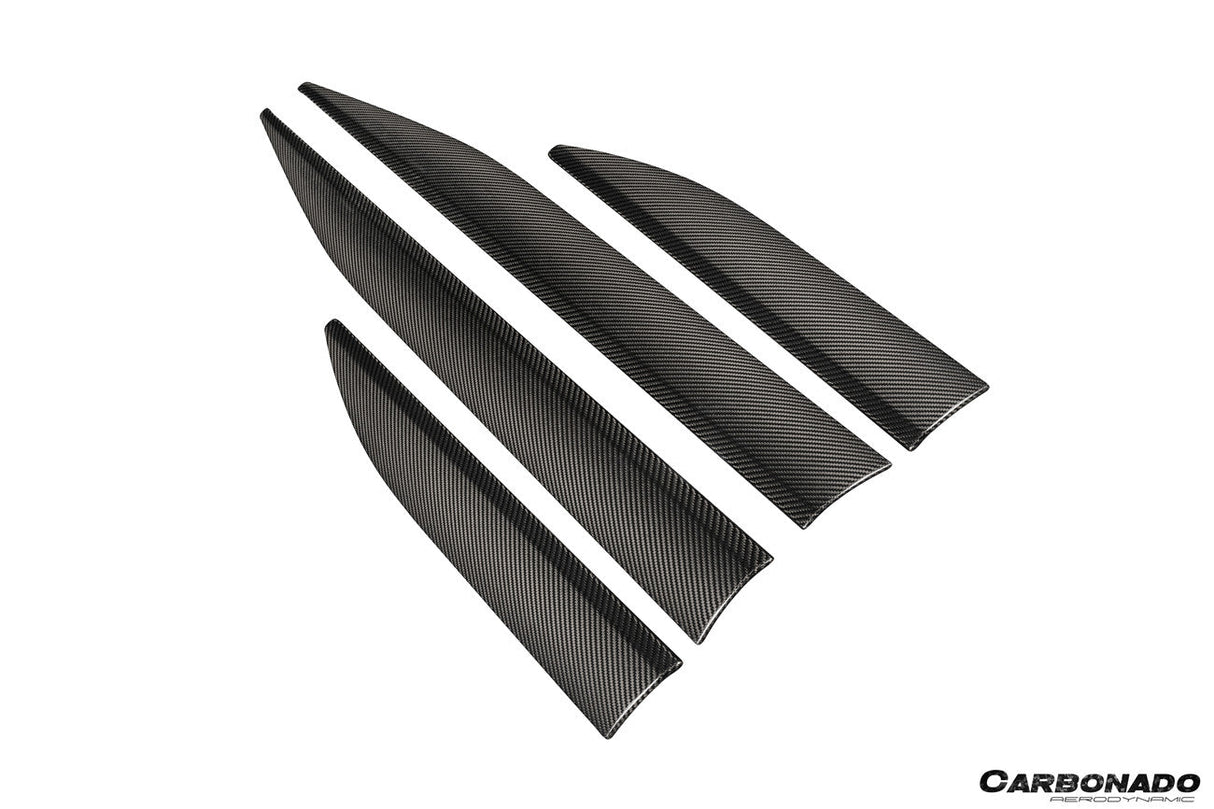 2024-2026 Porsche Macan Electric 95C OE Style Autoclave Carbon Fiber Door Trims | Fits EV 4, 4S, Turbo, GTS