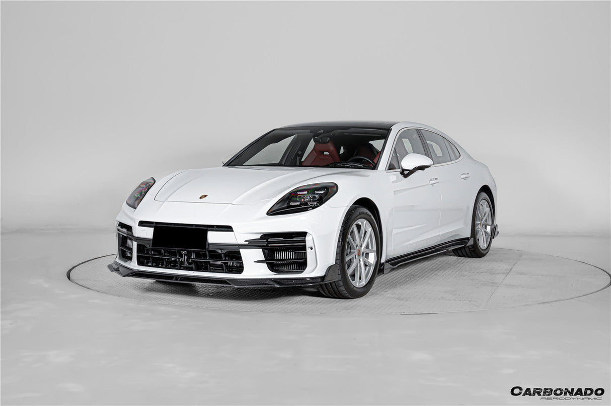 2024-2026 Porsche Panamera 976 KDA Style Autoclave Carbon Fiber Front Lip | Turbo, Turbo s, GTS, Turbo E-Hybrid, Turbo s E-Hybrid
