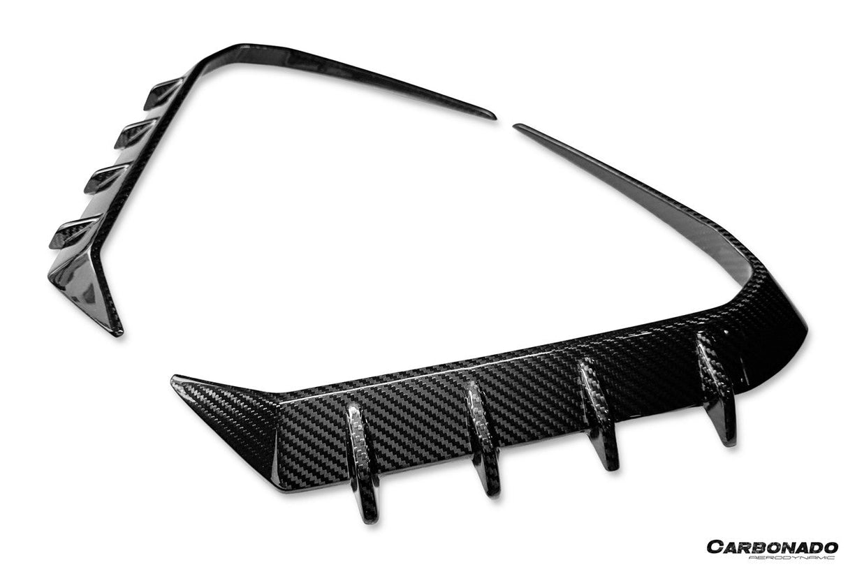 2024-UP BMW X6 G06 AD Style Autoclave Carbon Fiber Front Bumper Air Inlet Vent Trims