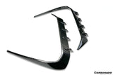 2024-UP BMW X6 G06 AD Style Autoclave Carbon Fiber Front Bumper Air Inlet Vent Trims