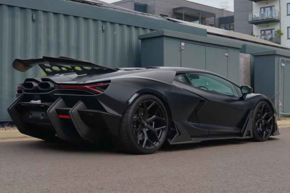 2024-UP Lamborghini Revuelto BK Style Autoclave Carbon Fiber Rear Diffuser Canards