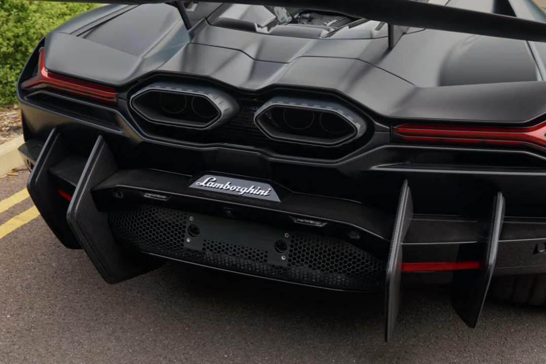 2024-UP Lamborghini Revuelto BK Style Autoclave Carbon Fiber Rear Diffuser Canards