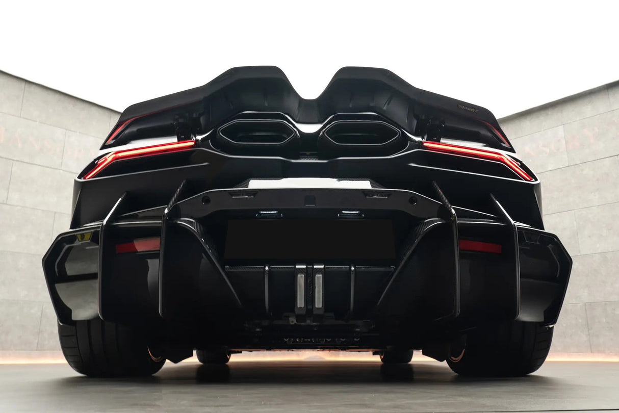 2024-UP Lamborghini Revuelto MSY Style Autoclave Carbon Fiber Rear Diffuser Lip