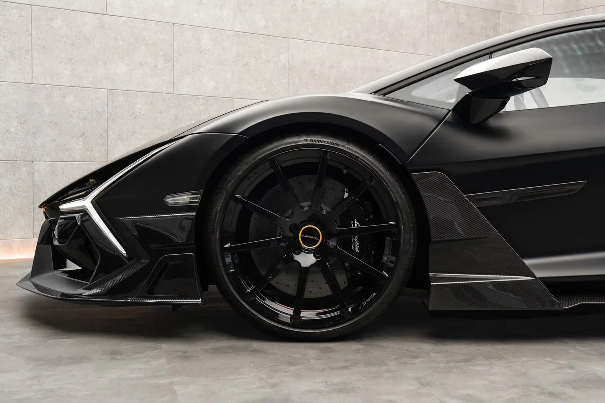 2024-UP Lamborghini Revuelto MSY Style Autoclave Carbon Fiber Front Bumper Side Splitter