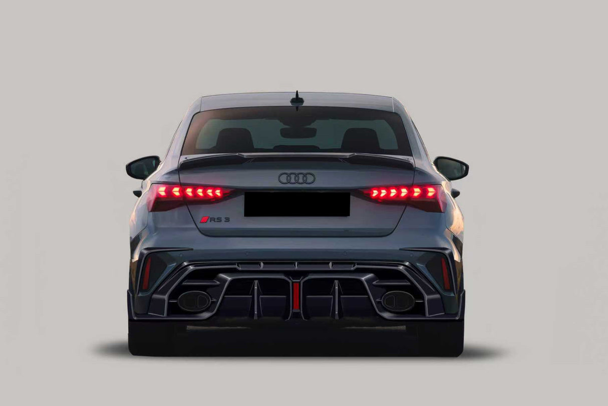 2025-UP Audi RS3 S3 A3 8Y.5 Sedan AD Style Autoclave Carbon Fiber Trunk Spoiler