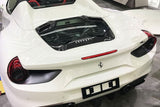 2015-2019 Ferrari Autoclave Carbon Fiber Engine Hood With Glass Carbonado (CPO) | Fits: 488 Spider, 488 Pista Spider