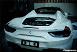 2015-2019 Ferrari Autoclave Carbon Fiber Engine Hood With Glass Carbonado (CPO) | Fits: 488 Spider, 488 Pista Spider