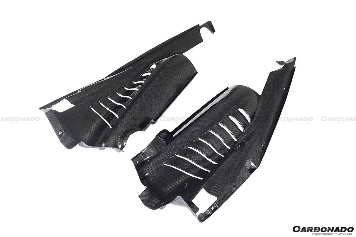 2015-2023 Ferrari Autoclave Carbon Fiber Engine Bay Panels With Heat Protection Carbonado (OE) Fits: 488 GTB, 488 PISTA, F8