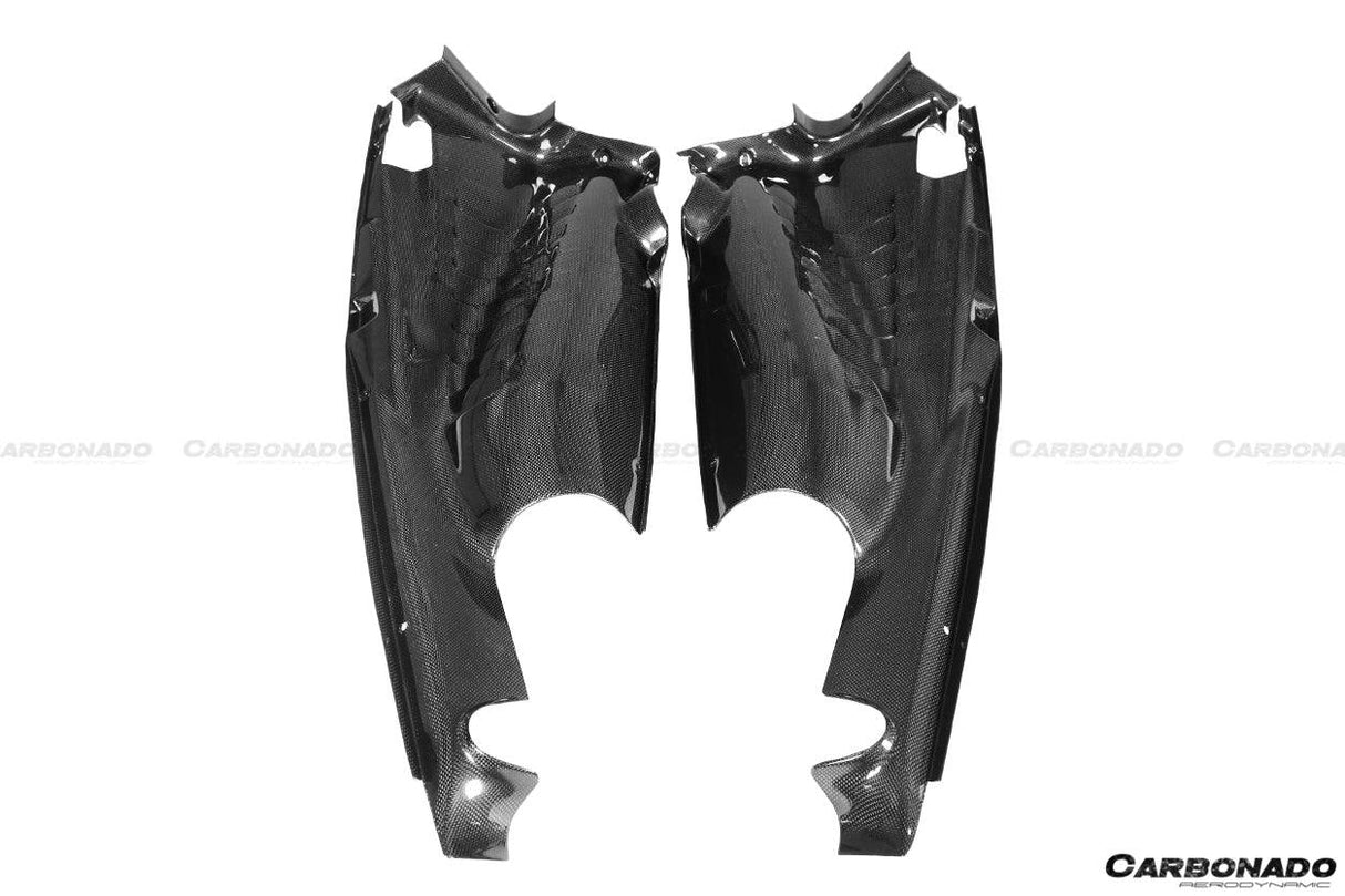 2015-2023 Ferrari Autoclave Carbon Fiber Engine Bay Panels With Heat Protection Carbonado (OE) Fits: 488 GTB, 488 PISTA, F8