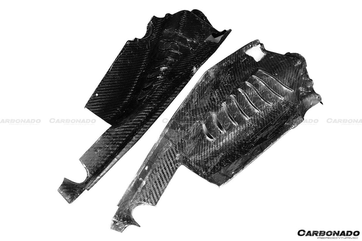2015-2023 Ferrari Autoclave Carbon Fiber Engine Bay Panels With Heat Protection Carbonado (OE) Fits: 488 GTB, 488 PISTA, F8