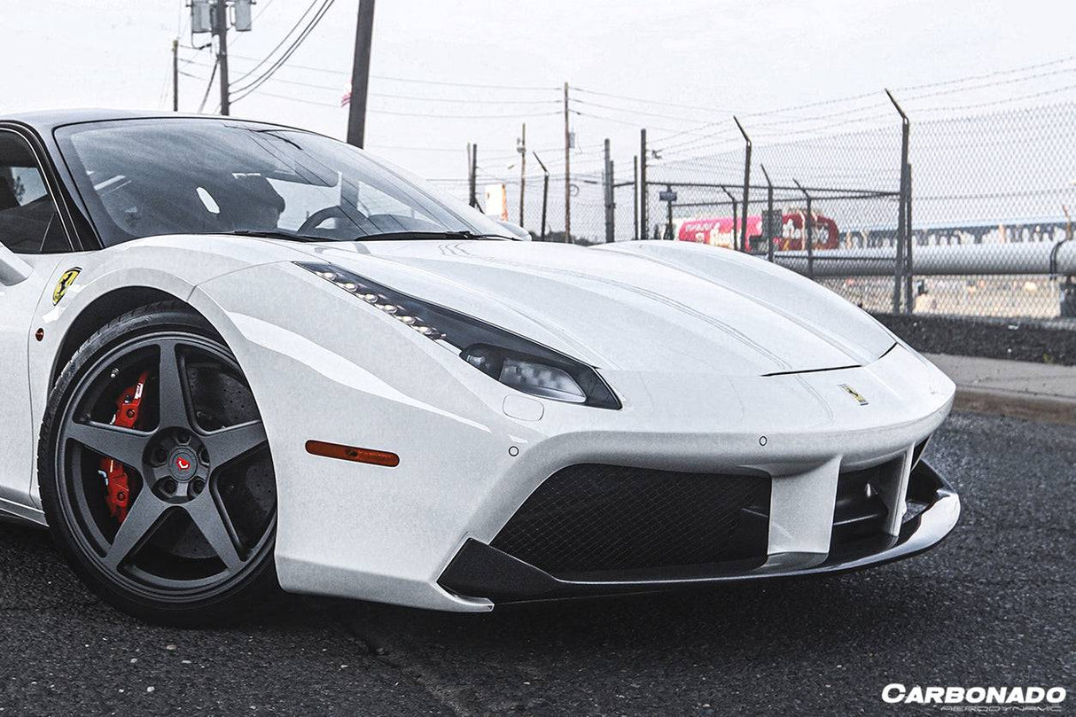 2015-2020 Ferrari 488 GTB Spider OE Style Carbon Fiber Front Lip