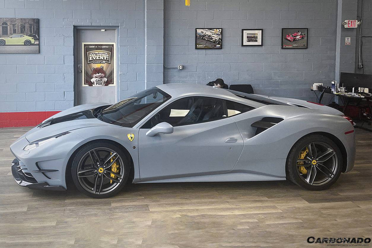 2015-2019 Ferrari 488 GTB Spider MA Style Carbon Fiber Front Bumper