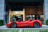 2015-2024 Ferrari 488 GTB Spider And F8 MSY Style Carbon Fiber Side Air Intake Flaps