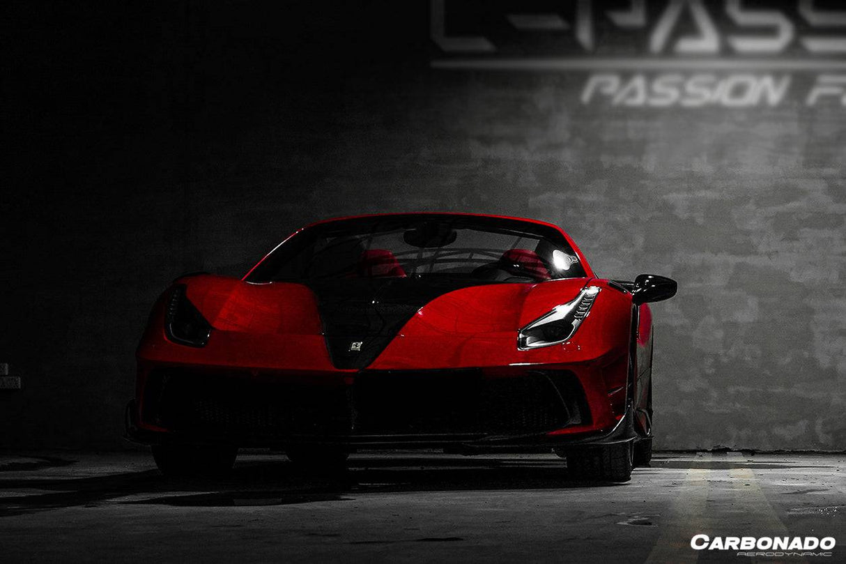 2015-2019 Ferrari 488 GTB Spider MSY Style Part Carbon Fiber Front Bumper