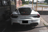 2015-2020 Ferrari 488 GTB Spider OE Style Dry Carbon Fiber Rear Light Satellite Covers