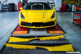 2015-2020 Ferrari 488 GTB Spier OE Style Carbon Fiber Side Skirts