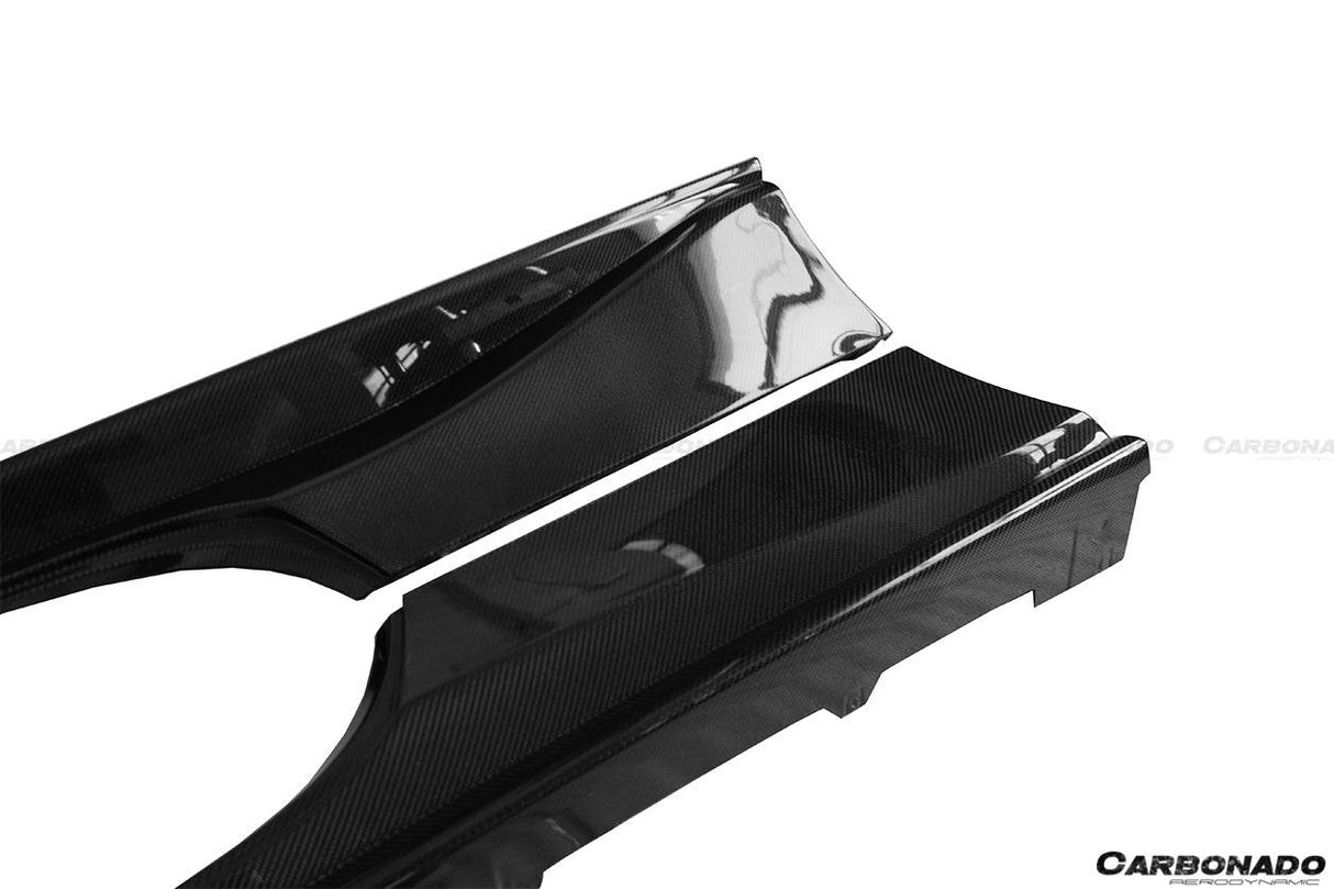 2015-2020 Ferrari 488 GTB Spier OE Style Carbon Fiber Side Skirts