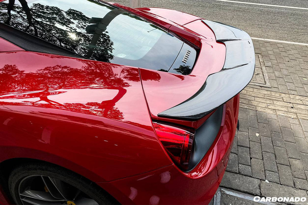 2015-2020 Ferrari 488 GTB VRS Style Carbon Fiber Trunk Spoiler